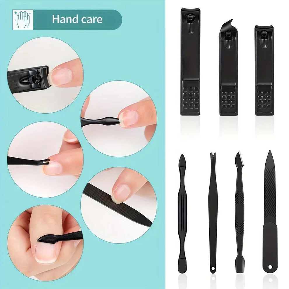 Black Nail Clippers Kit