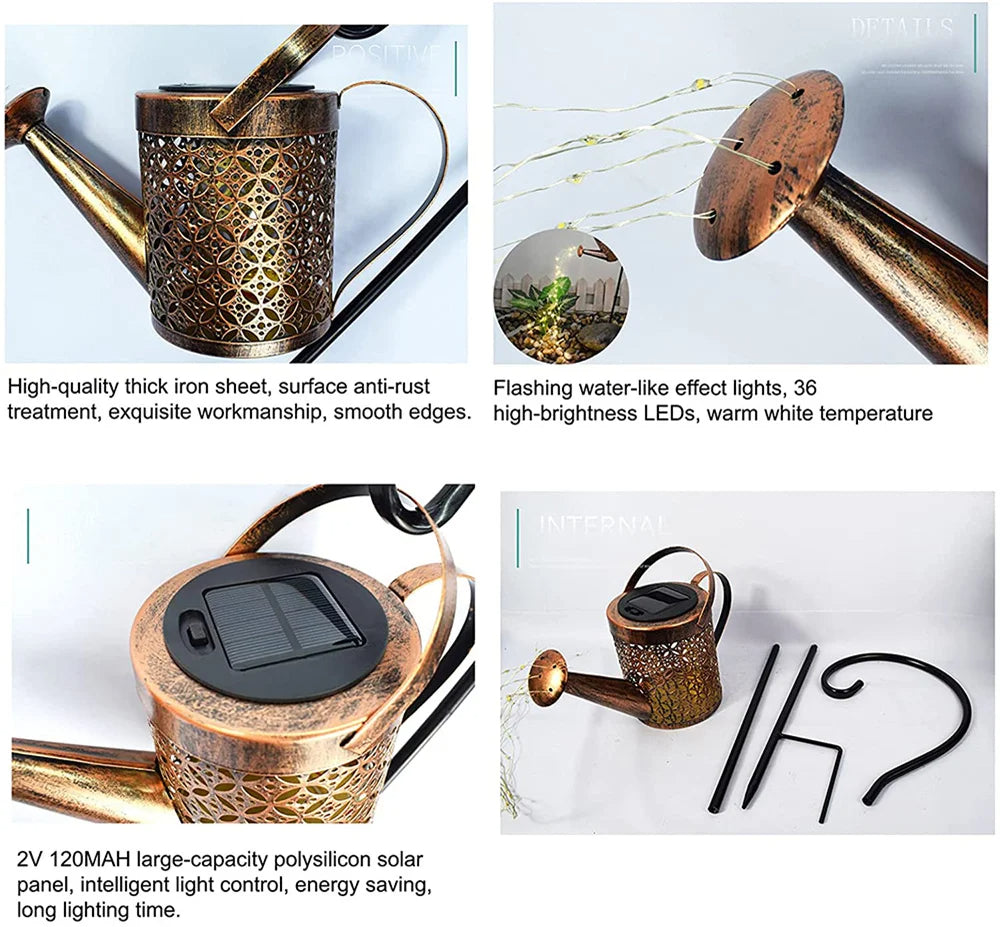 Solar Watering Can Light