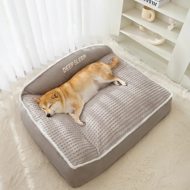 Orthopedic dog bed with soft, washable cover