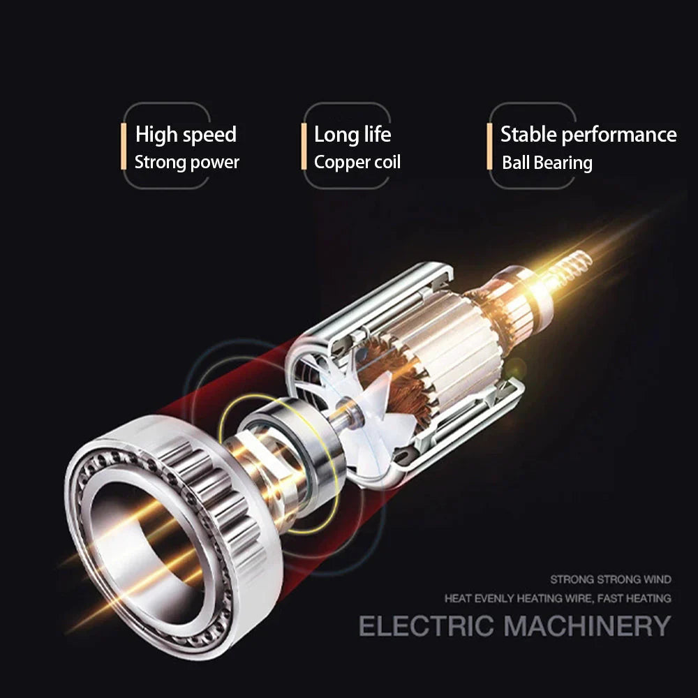 High-performance hair dryer 2400W with cold and warm air function - Ion technology