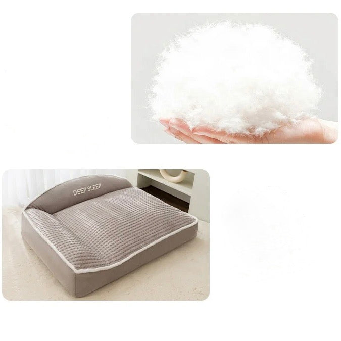 Orthopedic dog bed with soft, washable cover