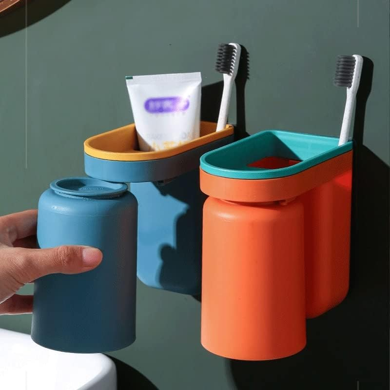 Adhesive toothbrush holder