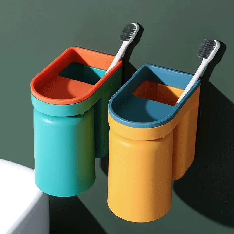 Adhesive toothbrush holder