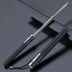 Automatically extendable steel striking stick