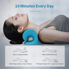 Neck and Shoulder Stretch – Cervical Traction Pillow for Spinal Alignment and Massage