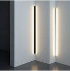 Minimalistic linear wall light LED atmospheric lighting
