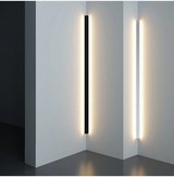 Minimalistic linear wall light LED atmospheric lighting