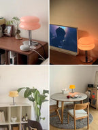 DESIGNER GLASS TABLE LAMP - AMBIENT LED LAMP FOR BEDROOM AND STUDY
