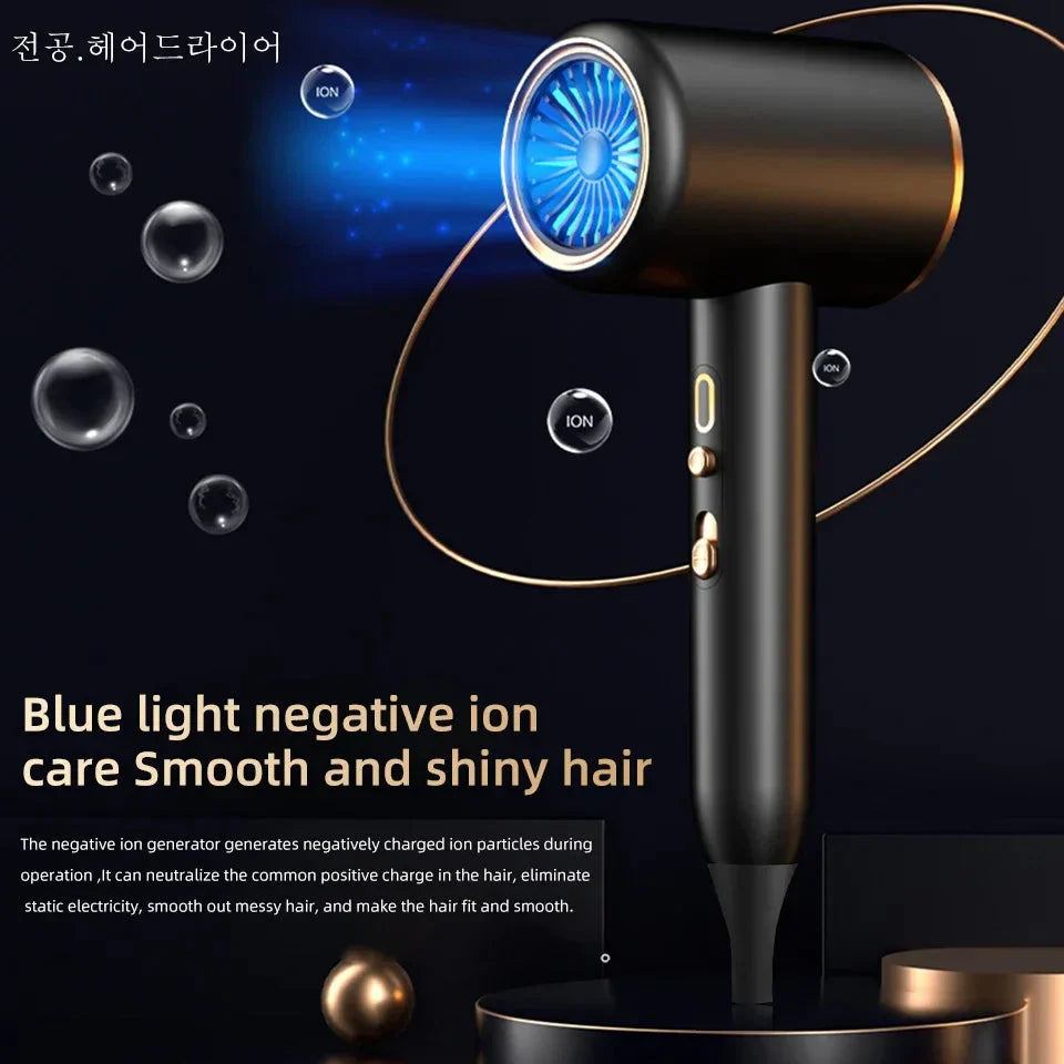 High-performance hair dryer 2400W with cold and warm air function - Ion technology