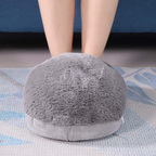 Fluffy heated foot warmers | Cozy heated foot cushion