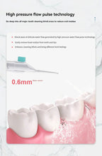 Portable High-Pressure Water Flosser – Professional Tooth Cleaner with Oral Irrigator