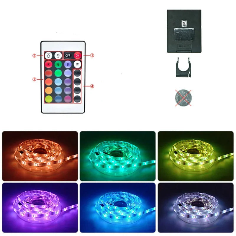 RGB LED Strip with USB Connection - Color Changing Light for Ambient and TV Backlighting