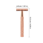 5-blade luxury razor in rose gold, silver, black & grey