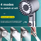 High-Pressure Shower Head with Microhole Water-Saving Plate