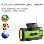Multifunctional solar-powered radio