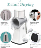 5-in-1 Rotary Cheese Grater - Veggie Slicer & Shredder