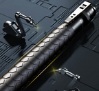 Automatically extendable steel striking stick