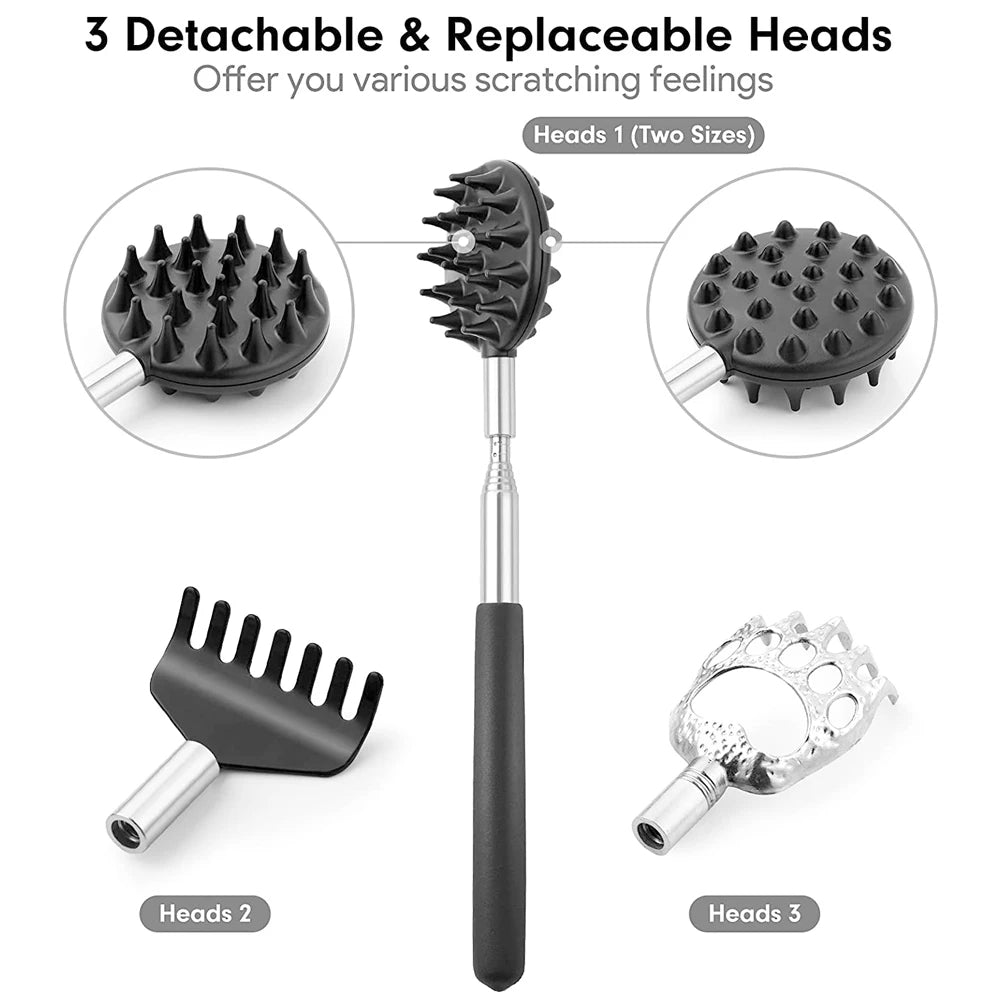 3Pcs Telescopic Back Scratcher
