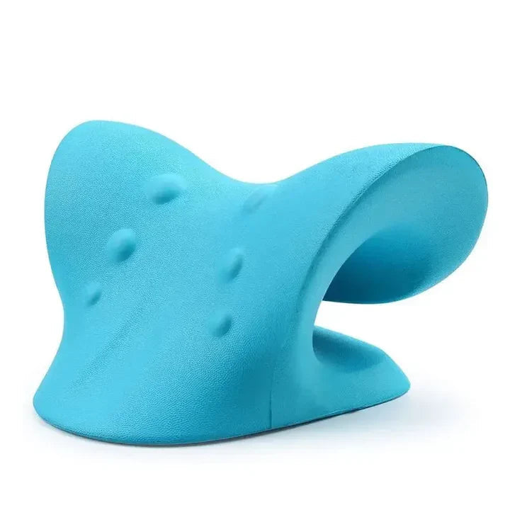 Neck and Shoulder Stretch – Cervical Traction Pillow for Spinal Alignment and Massage