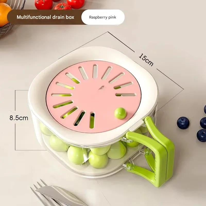 Dust-Proof Fruit Drainer Basket