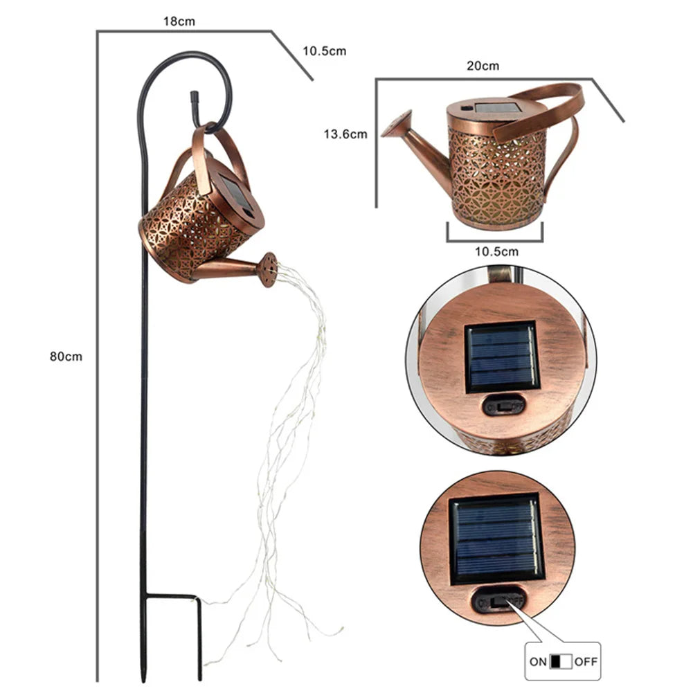 Solar Watering Can Light