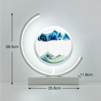 3D Hourglass LED Lamp, Mesmerizing Sand Art for Home Decor