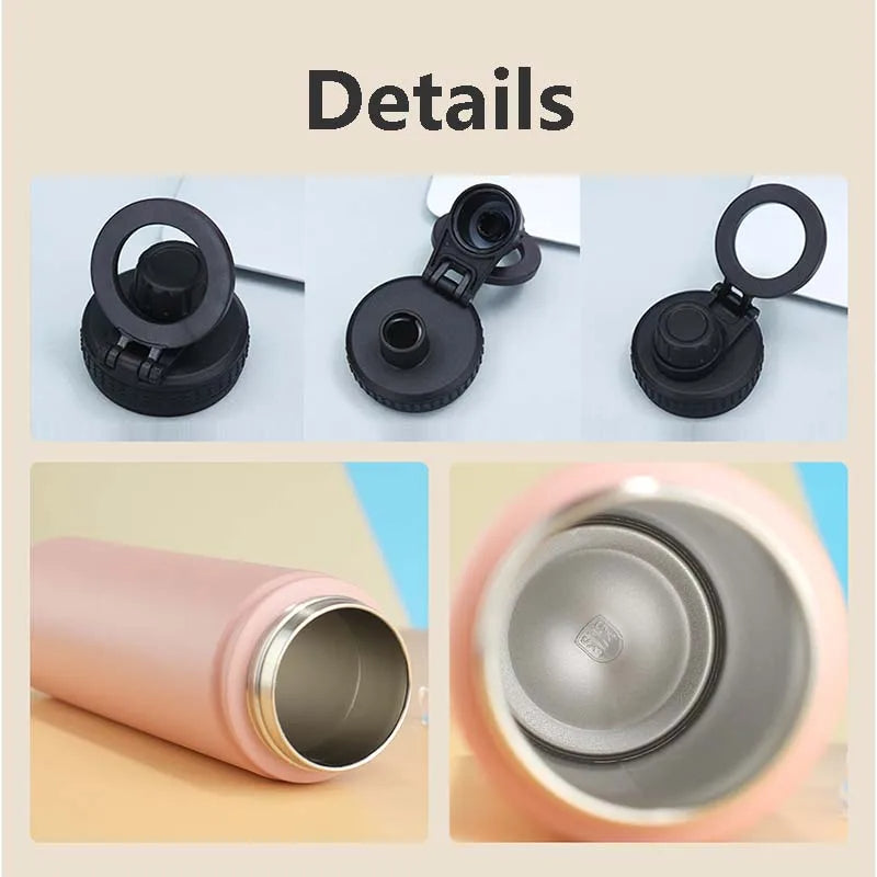 Insulated Stainless Steel Water Bottle with Phone Holder – 750ml