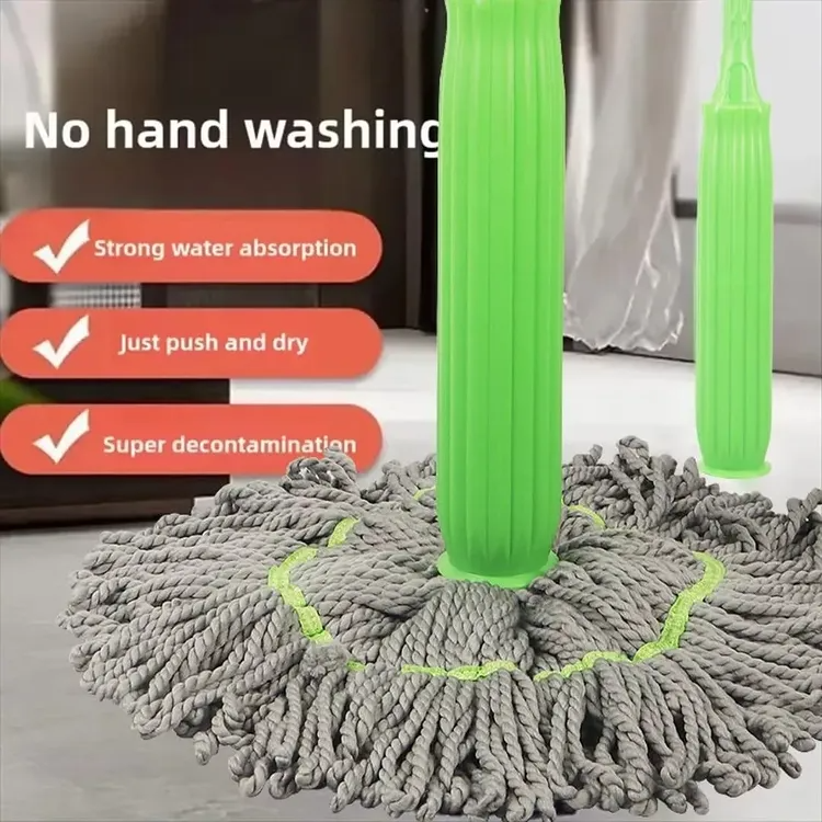 Quick-drying dual mop | No wringing. No stress.