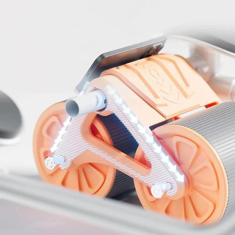 Automatic recoil wheel with elbow support