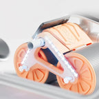Automatic recoil wheel with elbow support