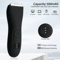 Men's body hair trimmer and women's razor with bikini attachment