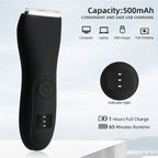 Men's body hair trimmer and women's razor with bikini attachment
