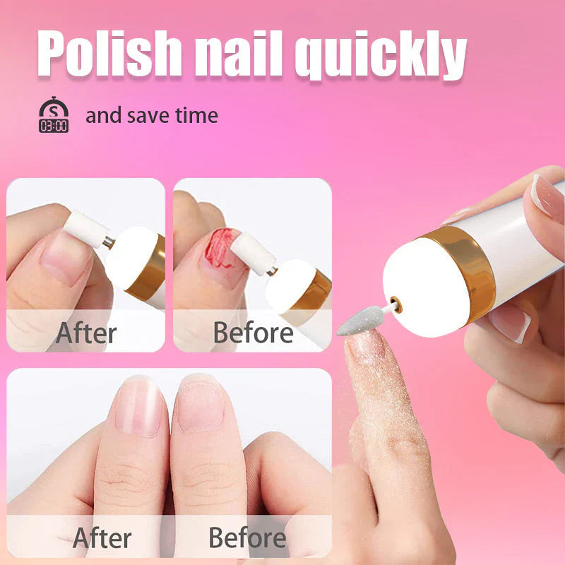 5-in-1 Electric Nail Care Device – Portable Manicure Tool with LED Light