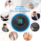 Portable Electric Neck Massager | With Pad & Remote Control for Targeted Relaxation