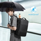 Waterproof Expandable Travel Backpack – Large Capacity & Anti-Theft Protection