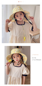 Children's Sun Hat with UPF 50+ - Adjustable Chin Straps and Wide Brim