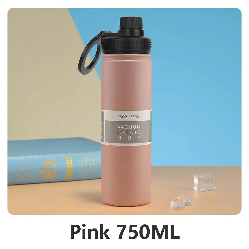 Insulated Stainless Steel Water Bottle with Phone Holder – 750ml