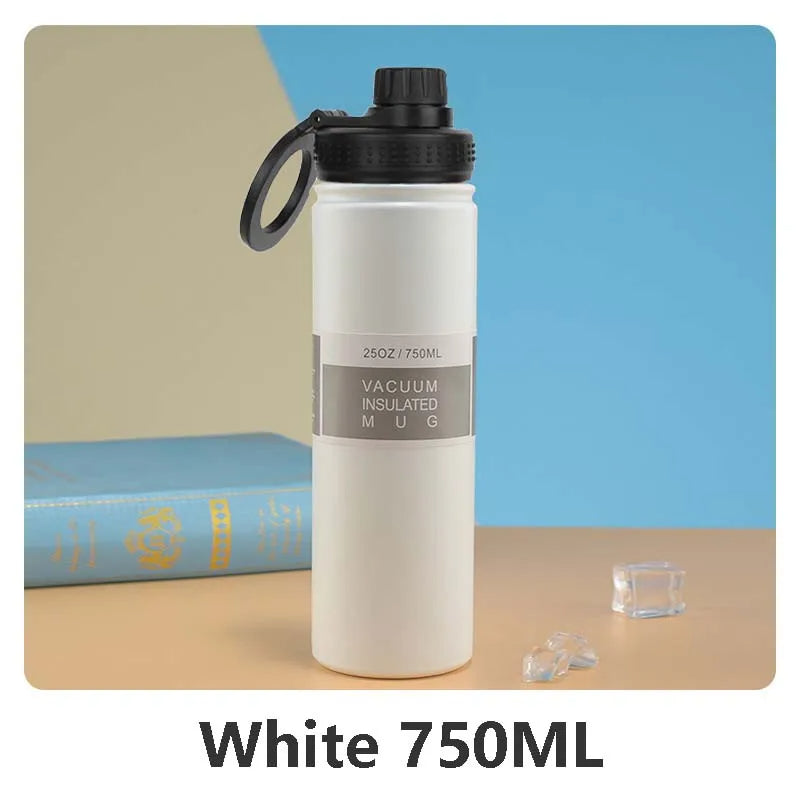 Insulated Stainless Steel Water Bottle with Phone Holder – 750ml