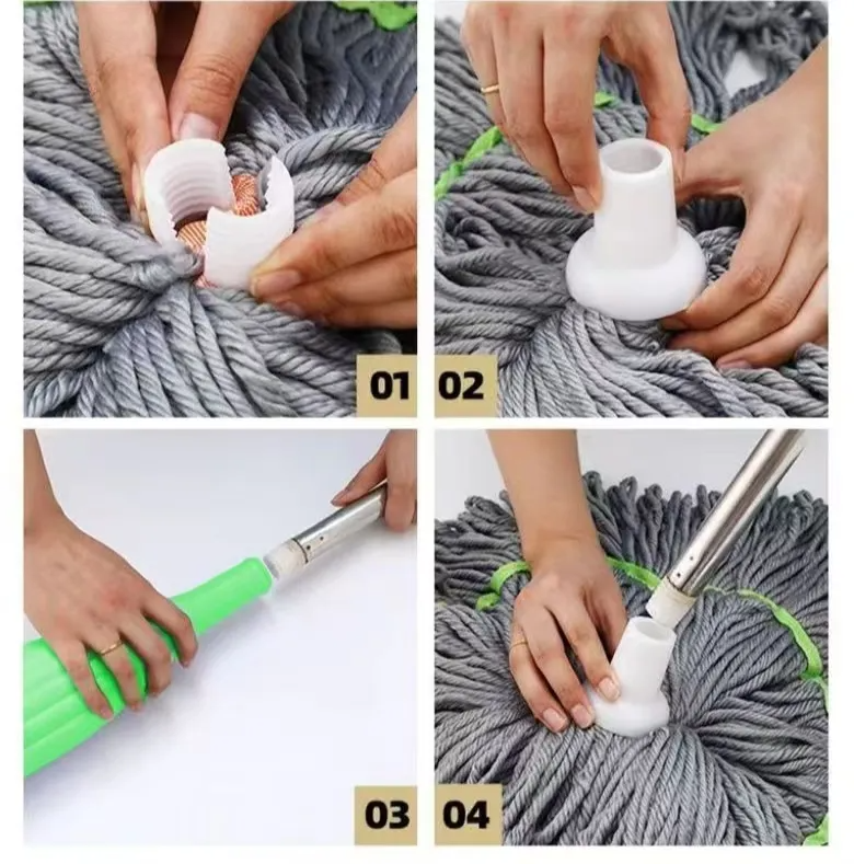 Quick-drying dual mop | No wringing. No stress.