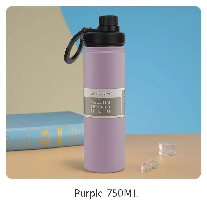 Insulated Stainless Steel Water Bottle with Phone Holder – 750ml