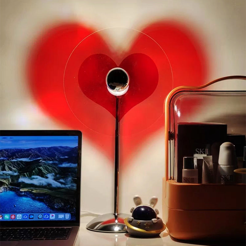 Led Heart Table Lamp