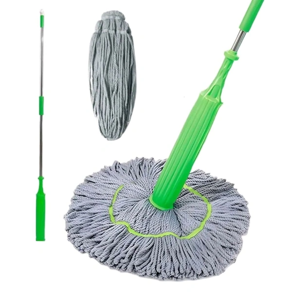 Quick-drying dual mop | No wringing. No stress.