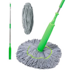 Quick-drying dual mop | No wringing. No stress.