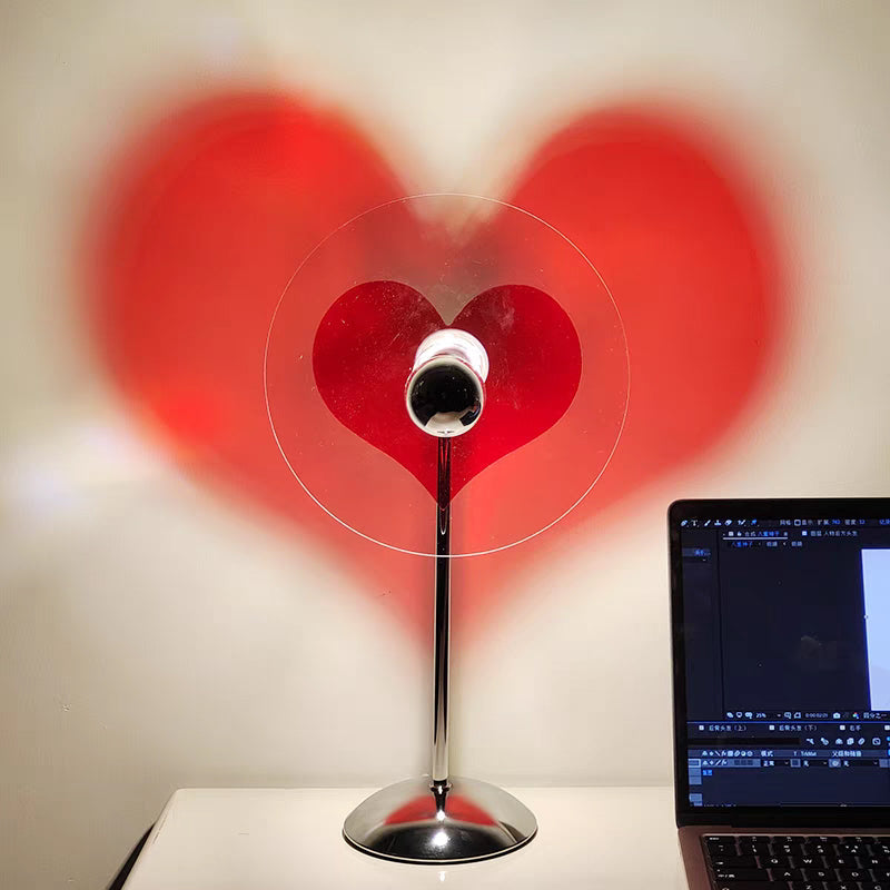 Led Heart Table Lamp