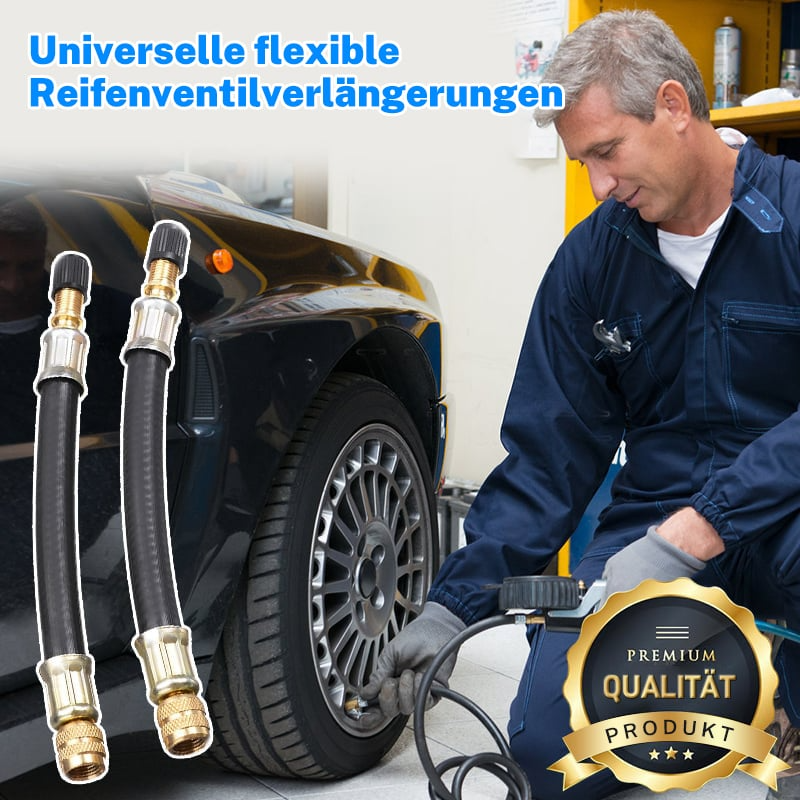 Flexible tire valve extensions | Universal fit, effortless access
