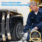 Flexible tire valve extensions | Universal fit, effortless access