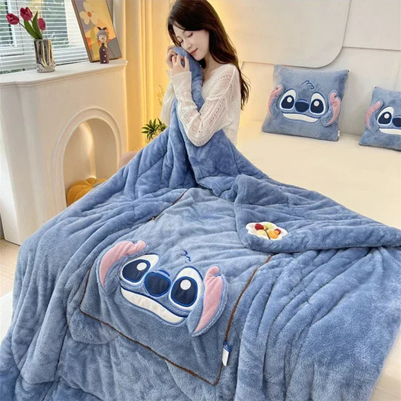 Luxury blanket and cushion set for ultimate comfort