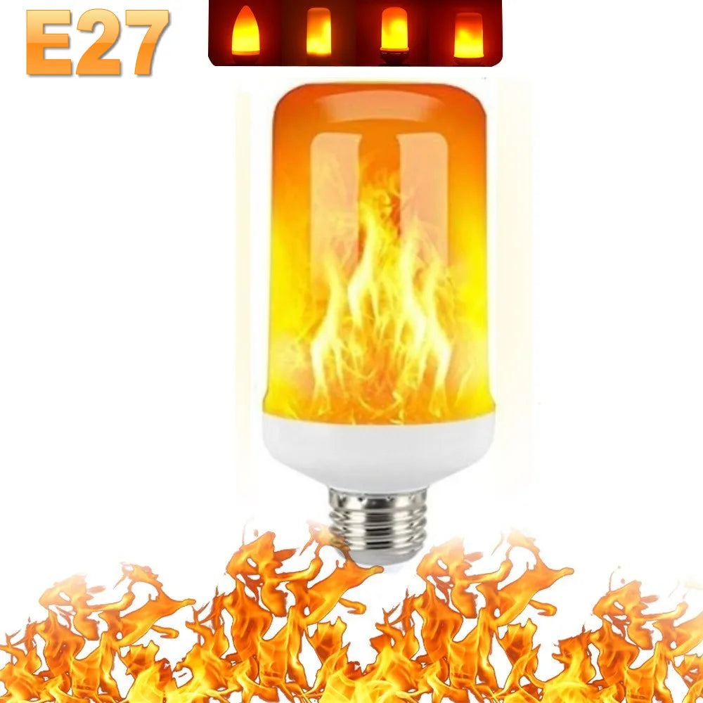 LED FLAME LIGHT PARTY LAMP - 4 MODES SIMULATION FIRE