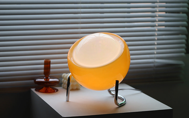 Scandinavian Glass Table Lamp for Atmosphere