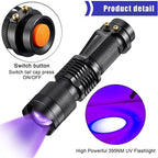 LED UV Flashlight - Ultraviolet Inspection Lamp for Pet Urine and Stain Detection